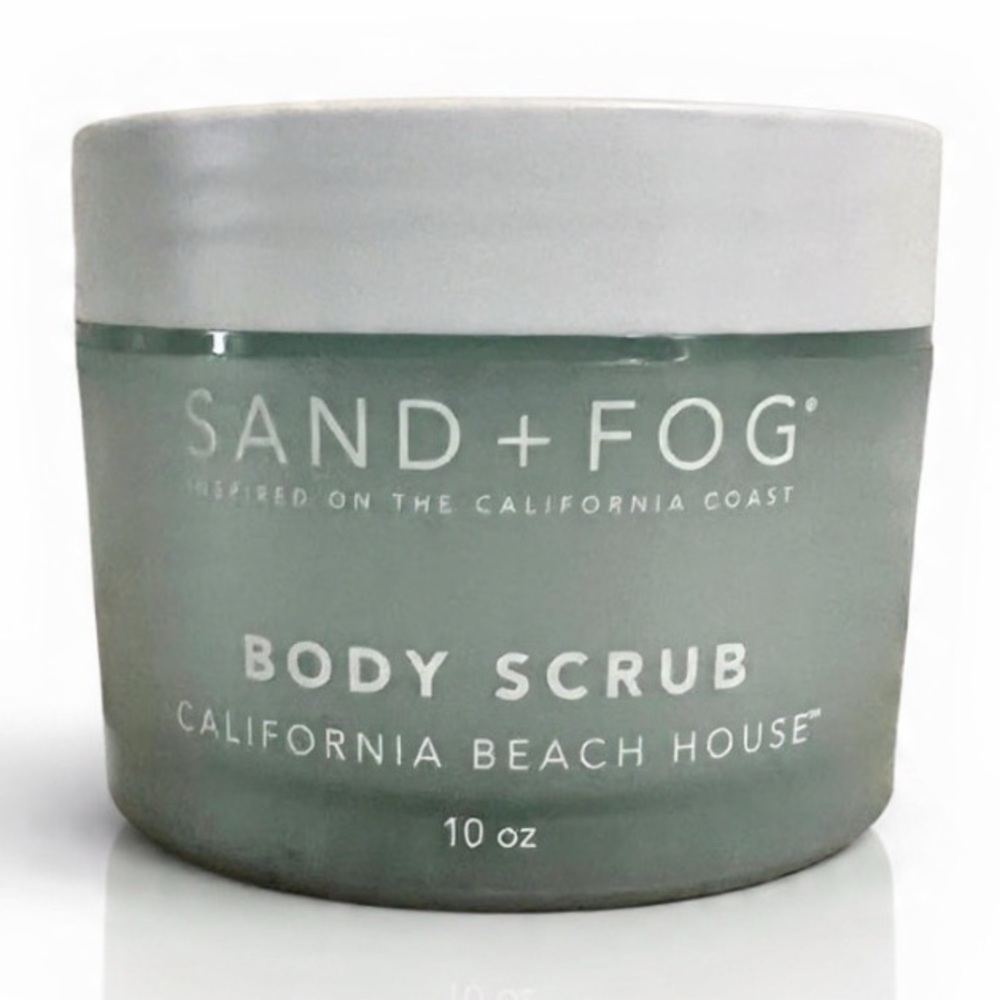 NEW Sand + Fog Body Scrub CALIFORNIA BEACH HOUSE 10 oz Exfoliating Sugar Scrub
